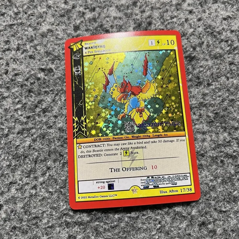 Metazoo HiroQuest Wakinyan Full Holo 17/38 Amazon Music NM Pack Fresh